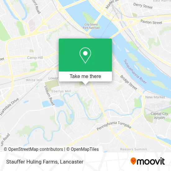 Stauffer Huling Farms map