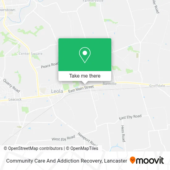 Community Care And Addiction Recovery map
