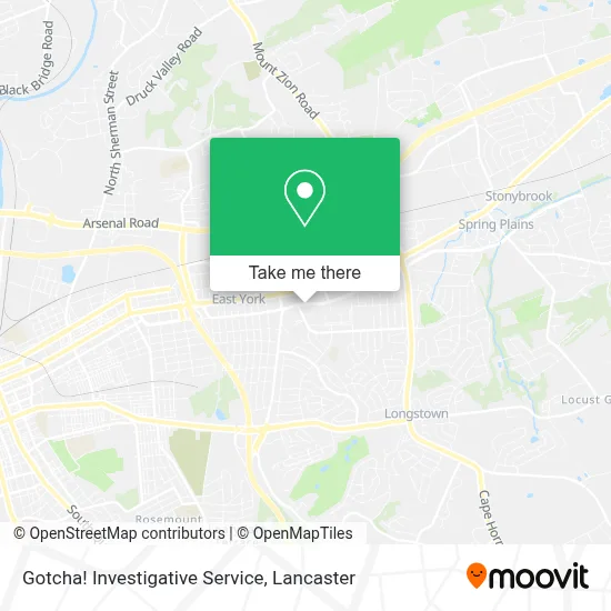 Gotcha! Investigative Service map