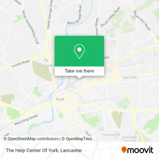 The Help Center Of York map