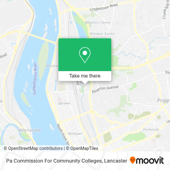 Pa Commission For Community Colleges map