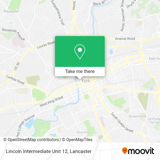 Lincoln Intermediate Unit 12 map
