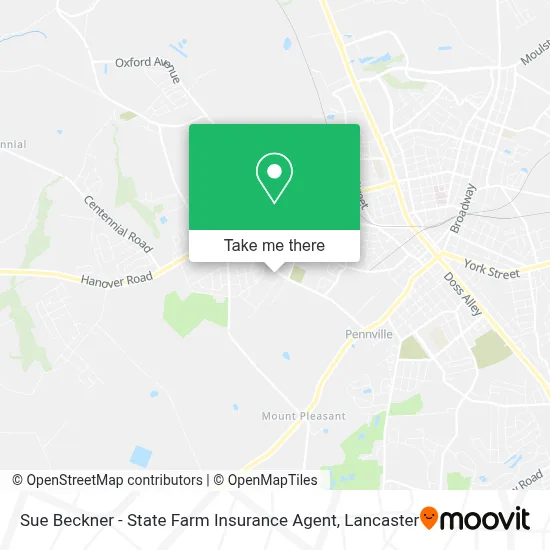 Sue Beckner - State Farm Insurance Agent map