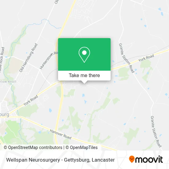 Wellspan Neurosurgery - Gettysburg map