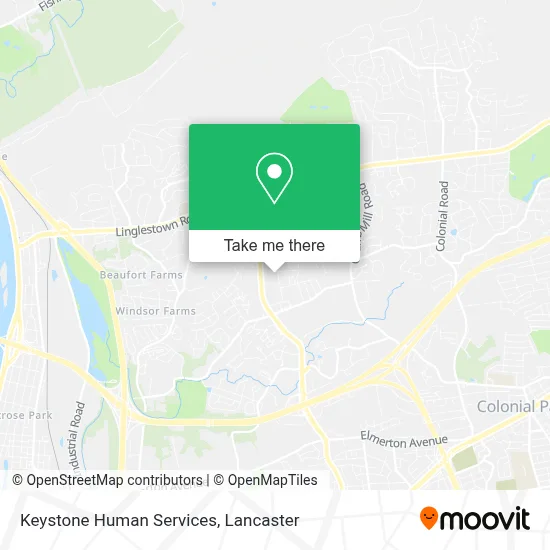 Keystone Human Services map