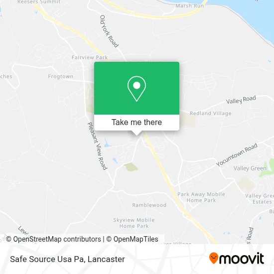 Safe Source Usa Pa map