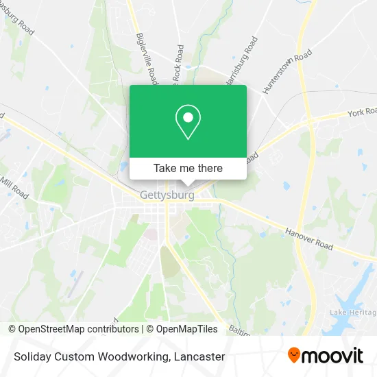 Soliday Custom Woodworking map