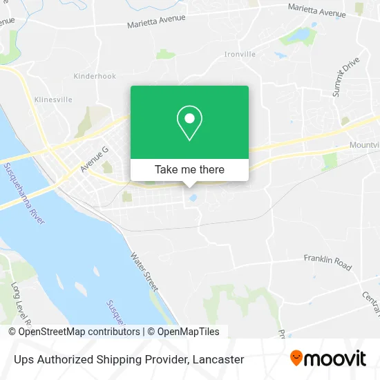 Ups Authorized Shipping Provider map