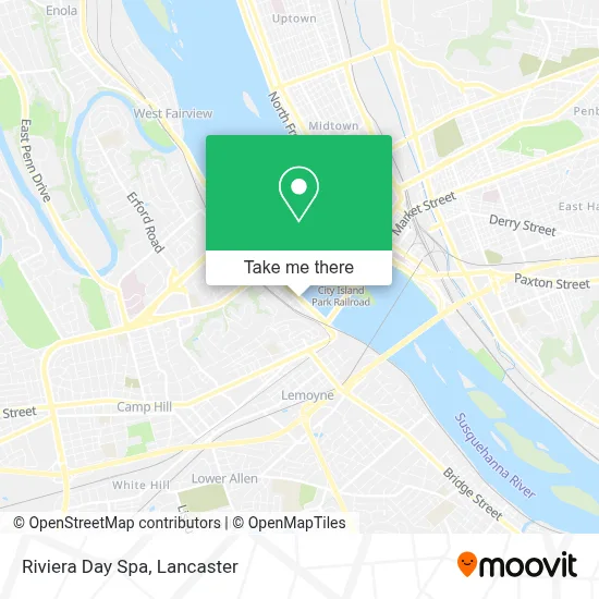 Riviera Day Spa map