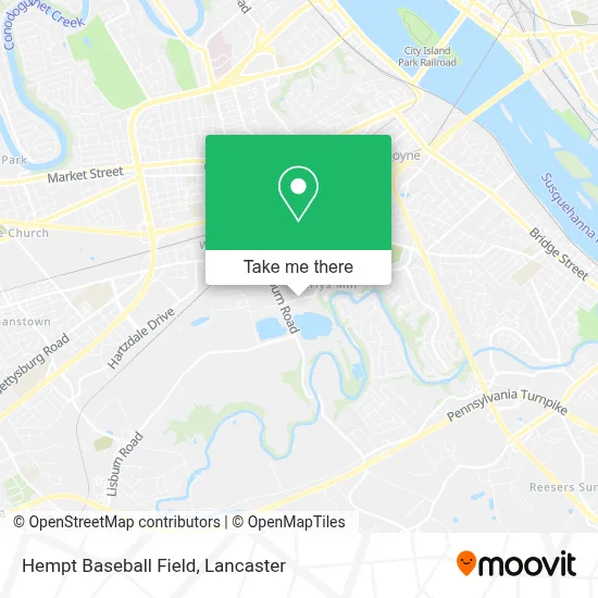 Hempt Baseball Field map