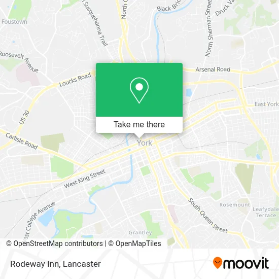 Rodeway Inn map