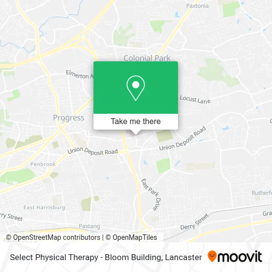 Select Physical Therapy - Bloom Building map