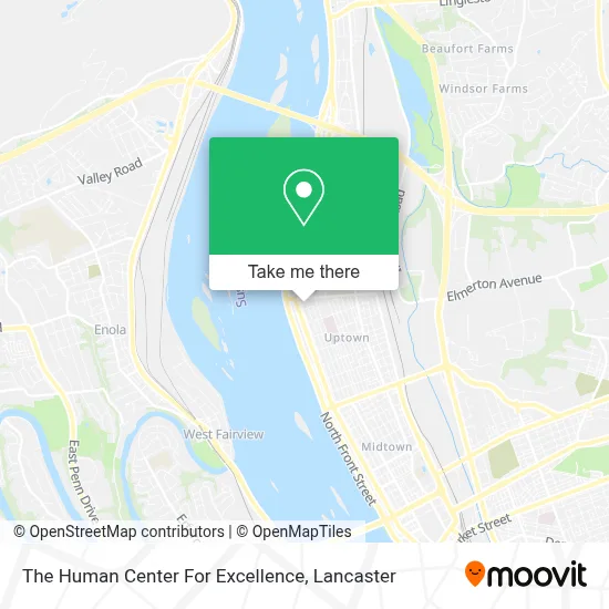 The Human Center For Excellence map