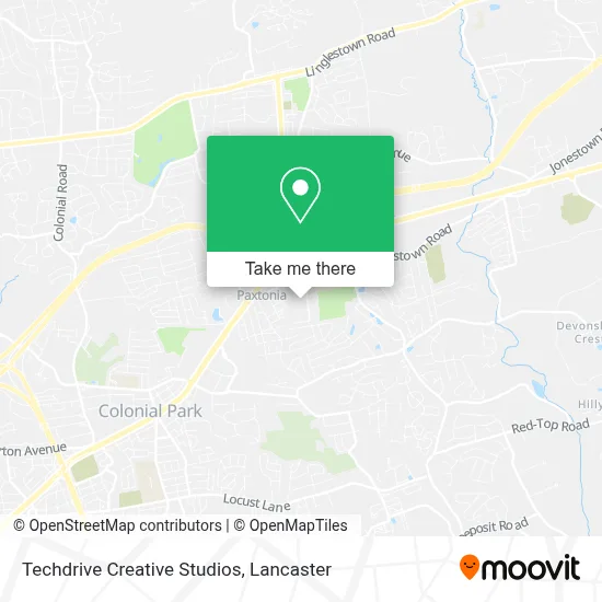 Techdrive Creative Studios map