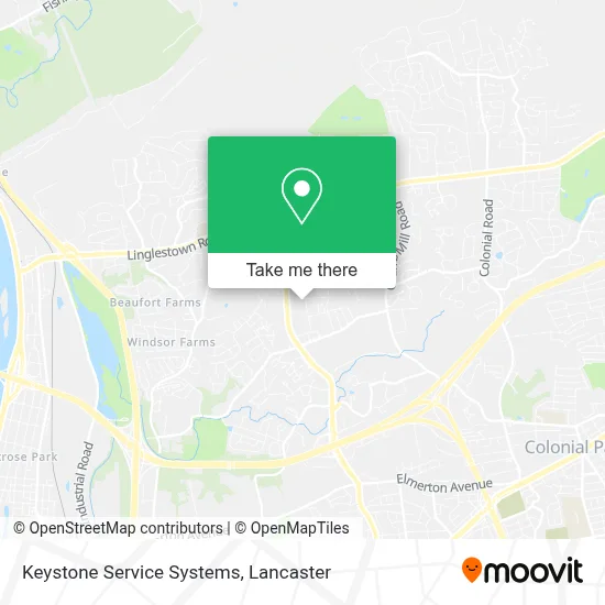 Keystone Service Systems map