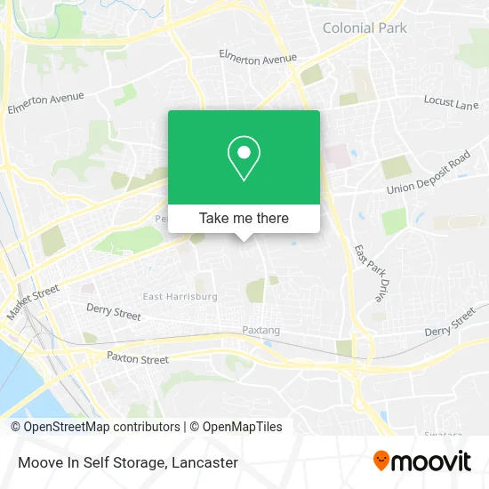 Moove In Self Storage map
