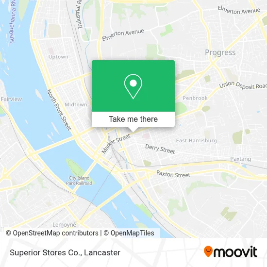 Superior Stores Co. map