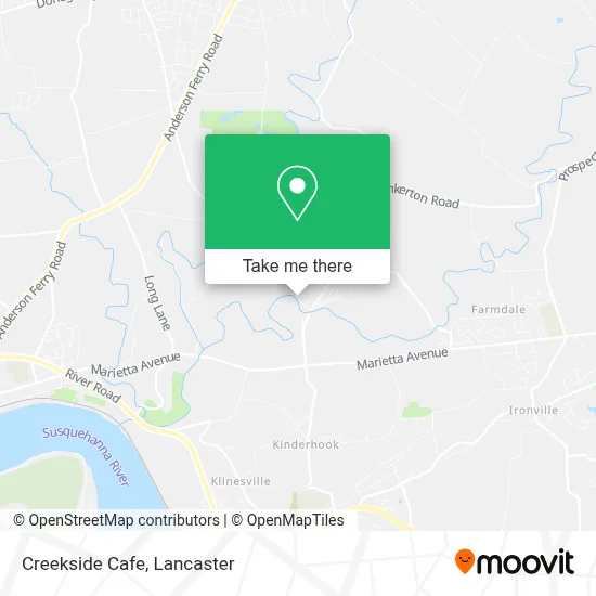 Creekside Cafe map