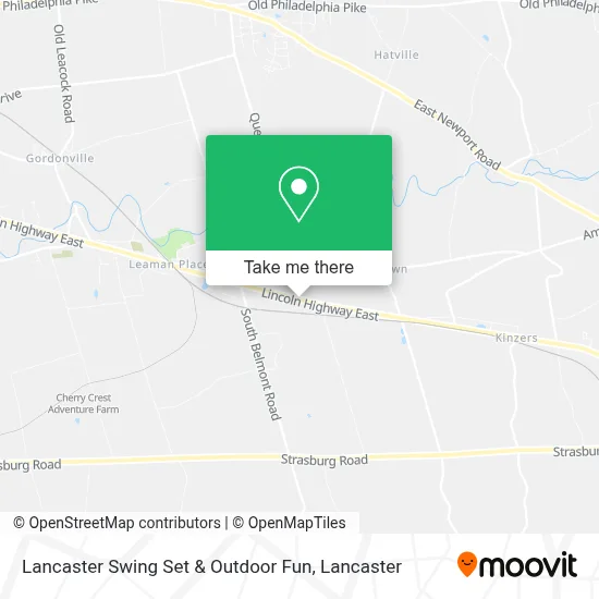 Lancaster Swing Set & Outdoor Fun map