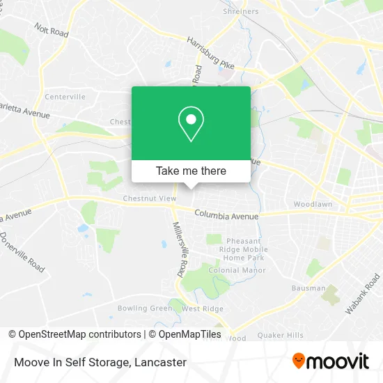 Moove In Self Storage map