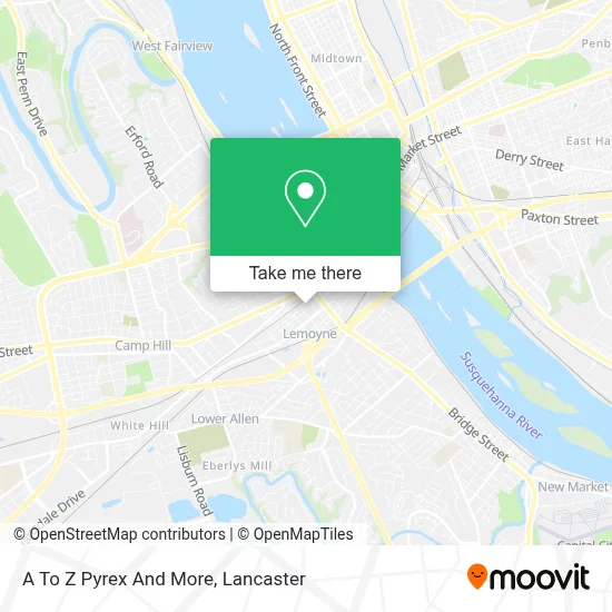 A To Z Pyrex And More map