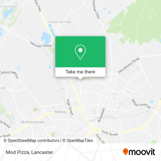 Mod Pizza map