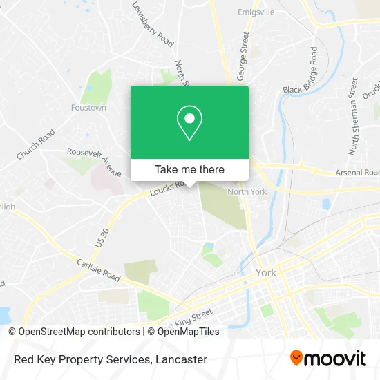 Red Key Property Services map
