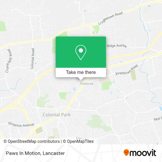 Paws In Motion map