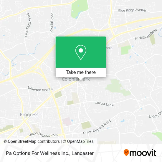 Pa Options For Wellness Inc. map