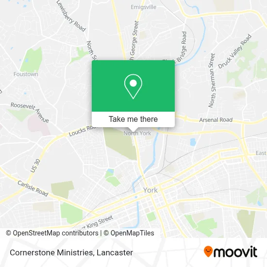 Cornerstone Ministries map