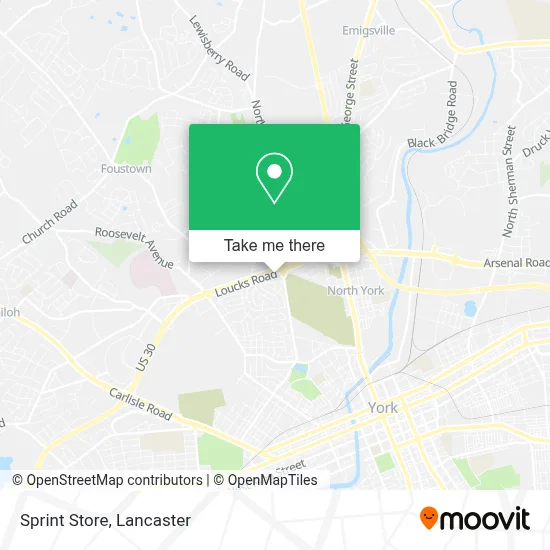 Sprint Store map