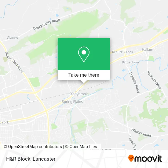 H&R Block map