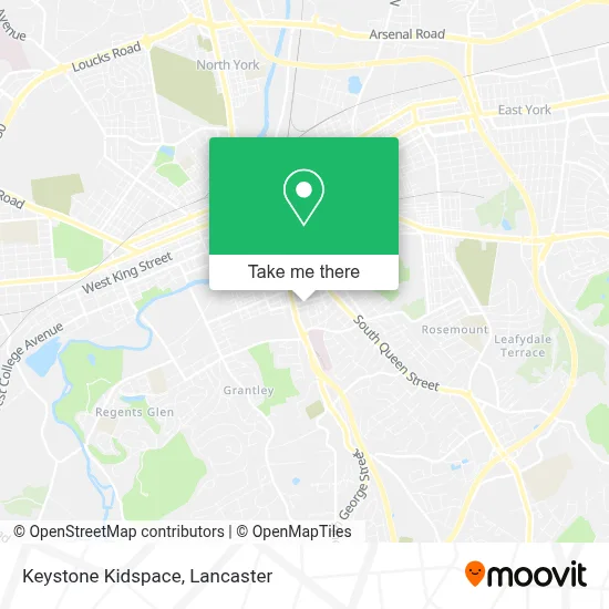 Keystone Kidspace map