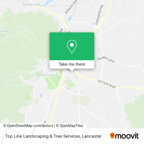 Top Line Landscaping & Tree Services map
