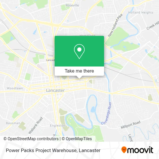 Power Packs Project Warehouse map