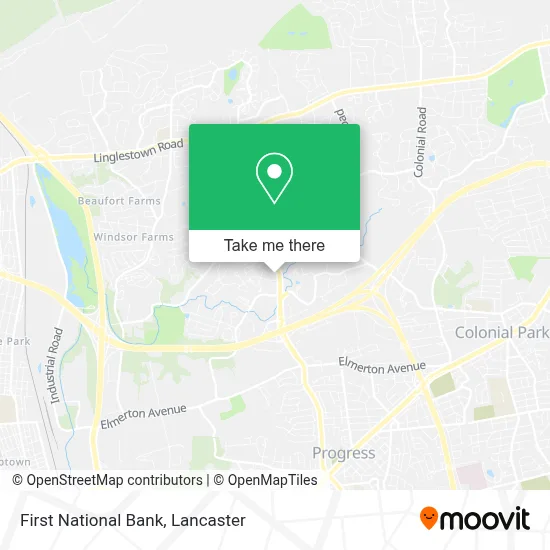 First National Bank map