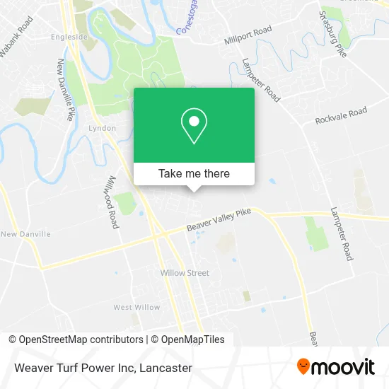 Weaver Turf Power Inc map
