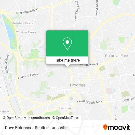 Dave Boldosser Realtor map