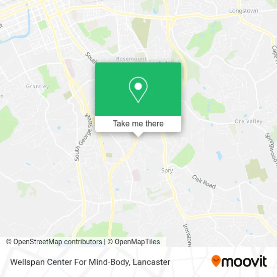 Wellspan Center For Mind-Body map