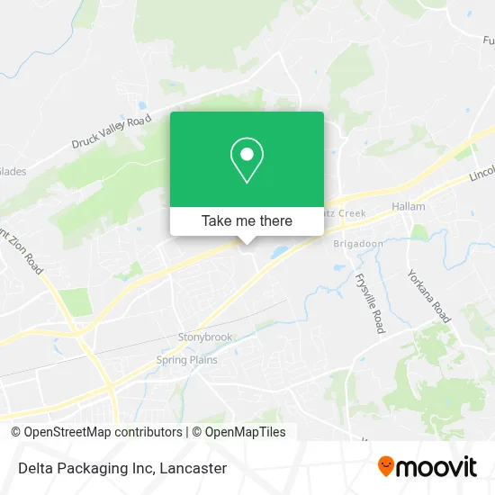 Delta Packaging Inc map