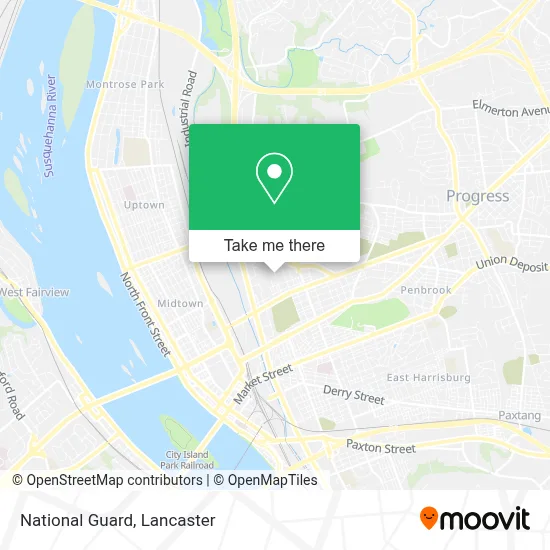 National Guard map