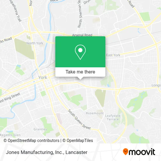 Jones Manufacturing, Inc. map