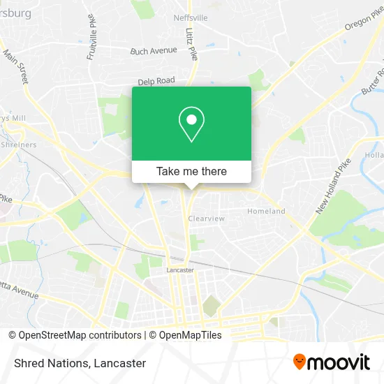 Shred Nations map