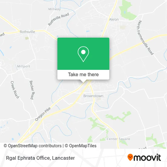Rgal Ephrata Office map