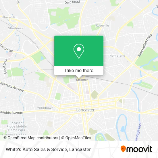 White's Auto Sales & Service map