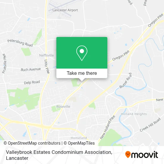 Valleybrook Estates Condominium Association map