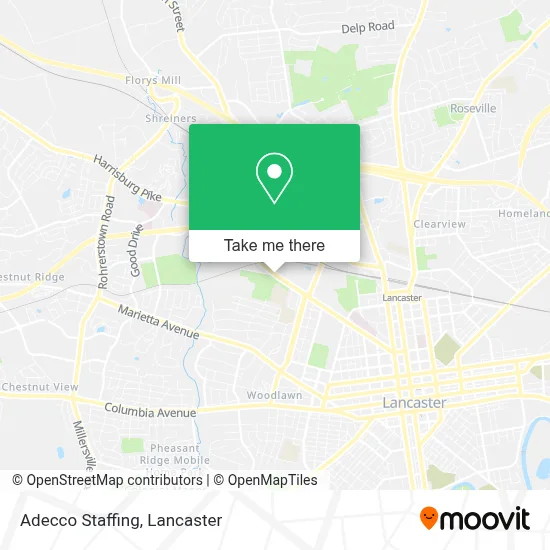 Adecco Staffing map