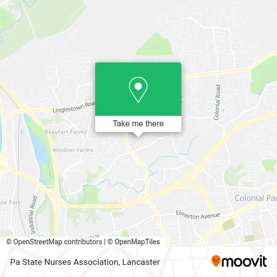 Pa State Nurses Association map