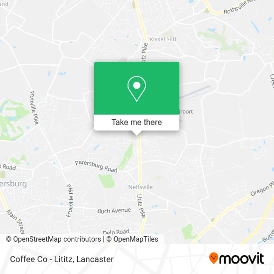 Coffee Co - Lititz map