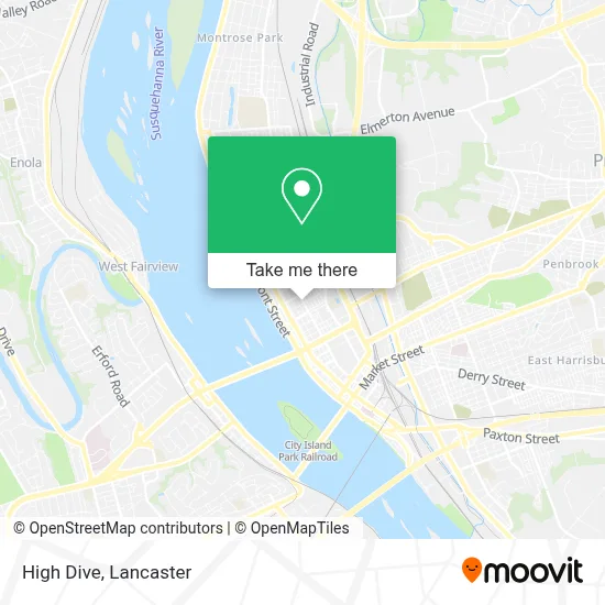 High Dive map